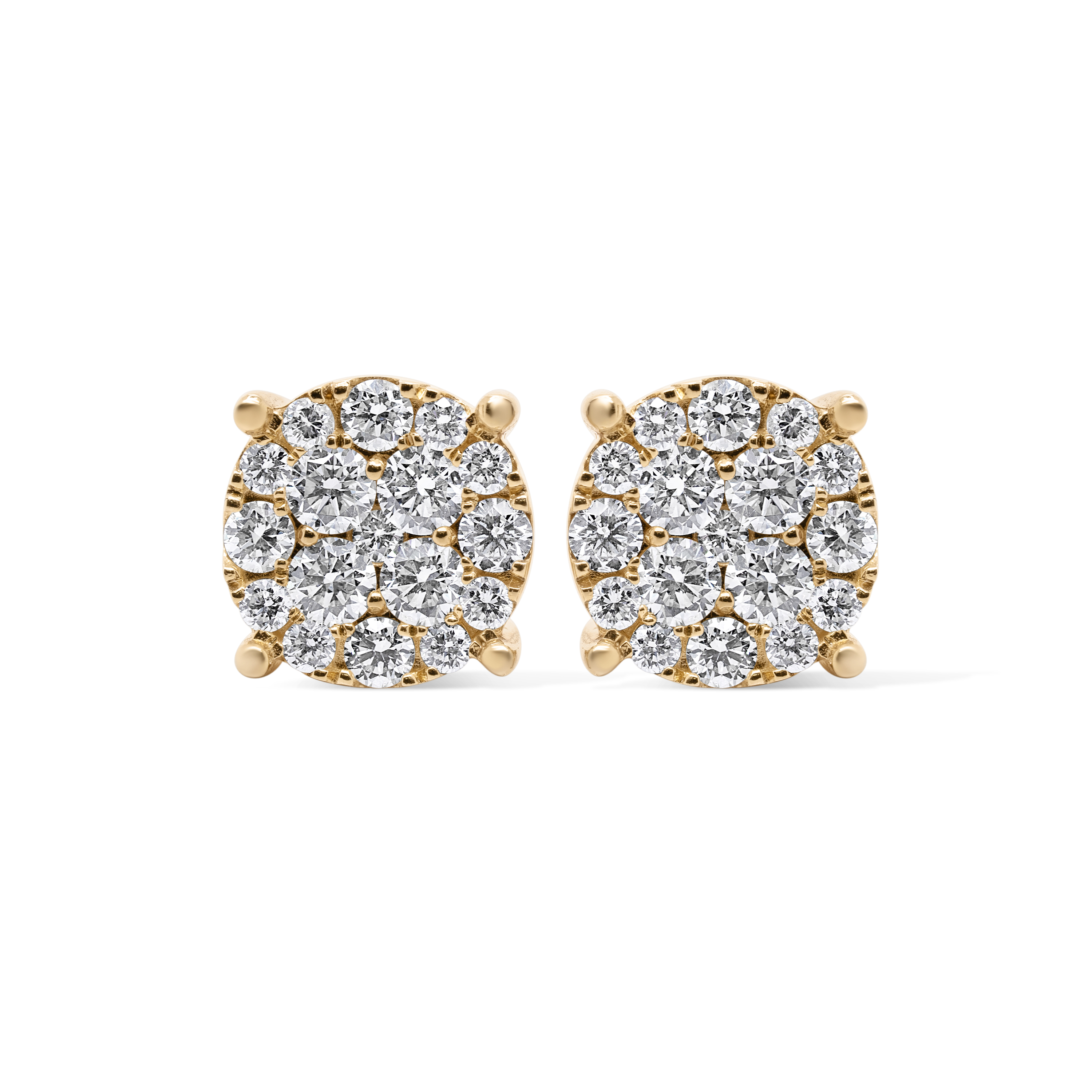 Diamond Earrings 1.91 ct. 10K Yellow Gold